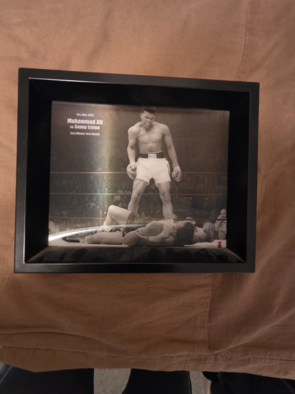 Muhammad Ali vs Sonny Liston Framed Photo - Black Frame